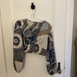 Crop top blouse, SHEIN, size M